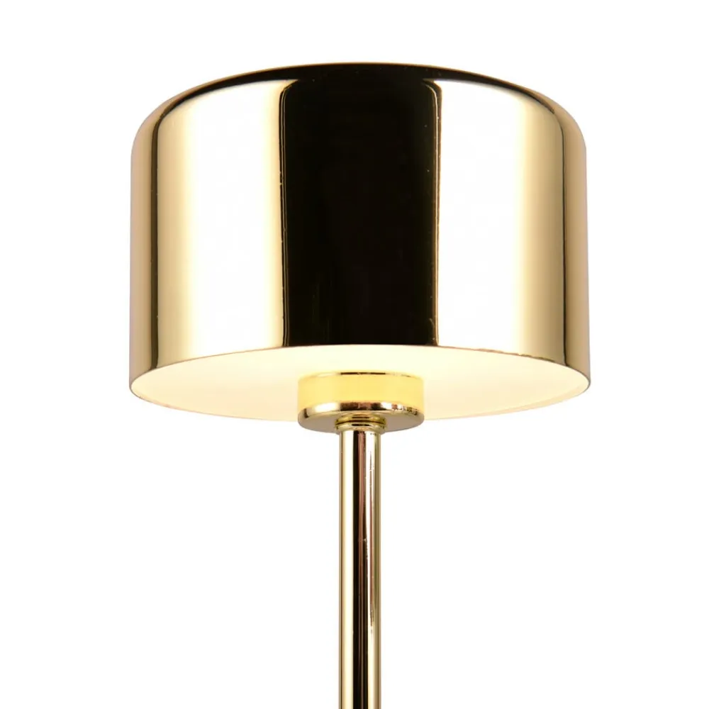 Reality Leuchten Arbejdsrum/Kontor|Bordlamper>Jeff LED-bordlampe, messing, højde 30 cm, metal