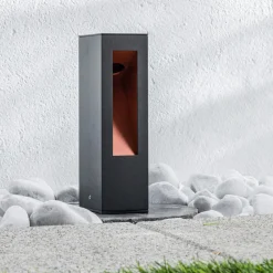 Lucande Jenke LED-sokkellampe lavet af aluminium