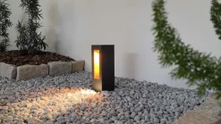 Lucande Jenke LED-sokkellampe lavet af aluminium