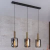 Lucide Joanet hængelampe med røgglas, 3 lyskilder