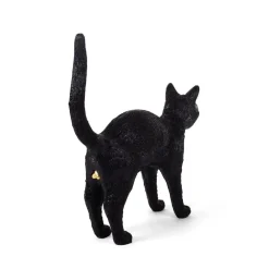 SELETTI Jobby The Cat deko LED-bordlampe, sort