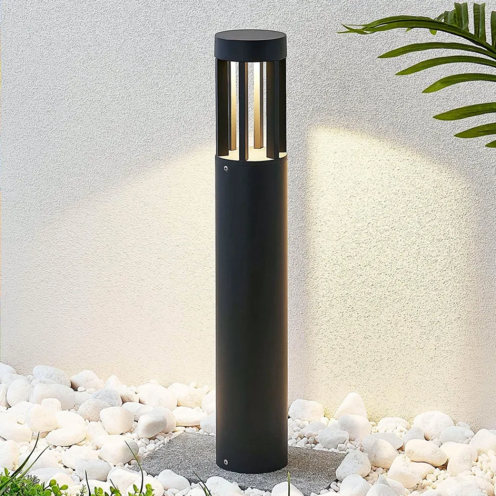 Lindby Jordis LED-gadelampe i mørkegrå