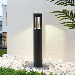 Lindby Jordis LED-gadelampe i mørkegrå