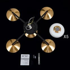 Josephine loftlampe, 5 lyskilder^ORION Online