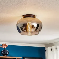 Lucide Judi loftslampe af glas, Ø 30,5 cm