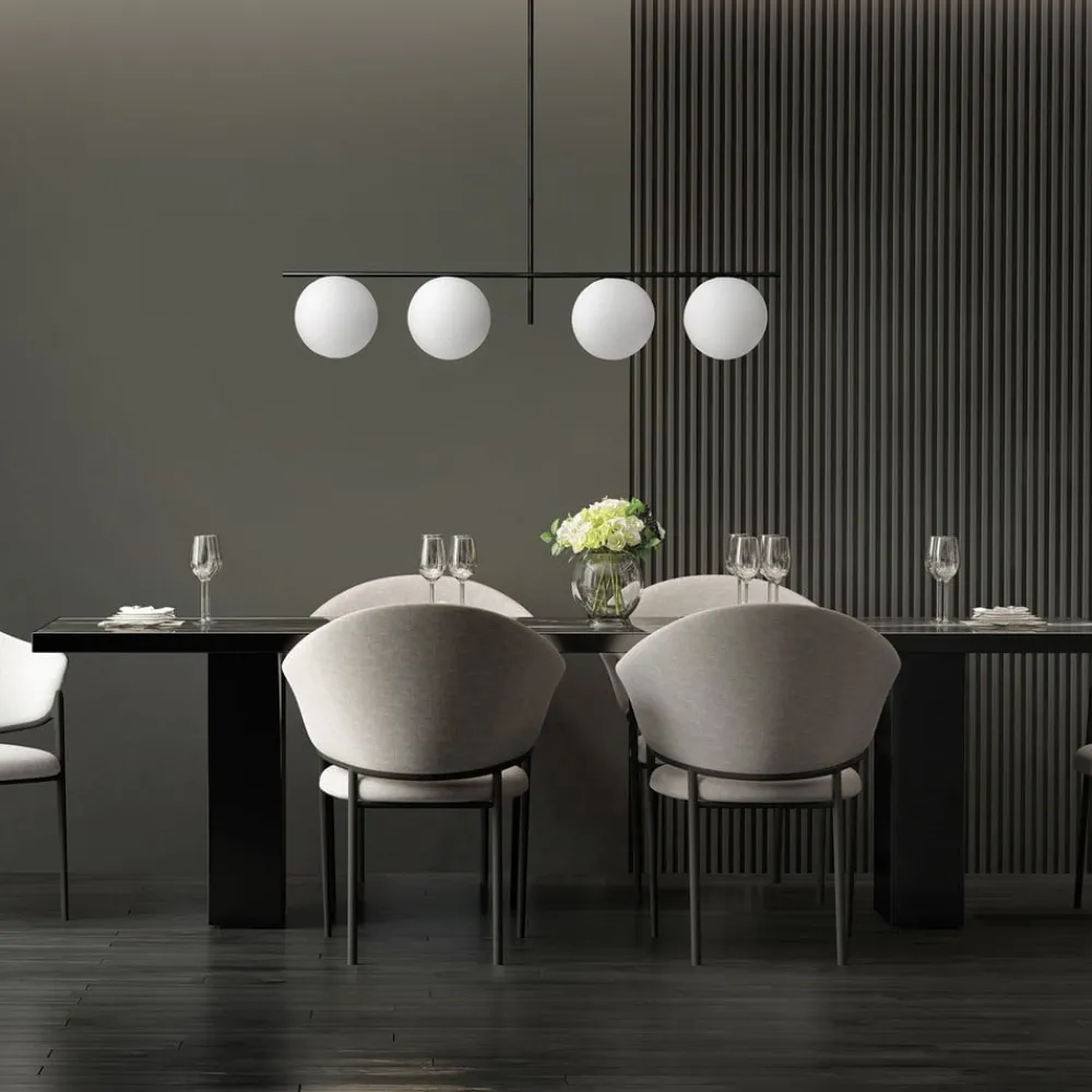 Sforzin Pendellamper>Jugen hængelampe, sort, 4 lyskilder