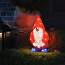 Konstsmide Christmas Julemand LED-dekorationsfigur rød IP44 højde 36 cm
