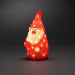 Konstsmide Christmas Dekorationsbelysning|Julepynt>Julemand LED-dekorationsfigur rød IP44 højde 38 cm