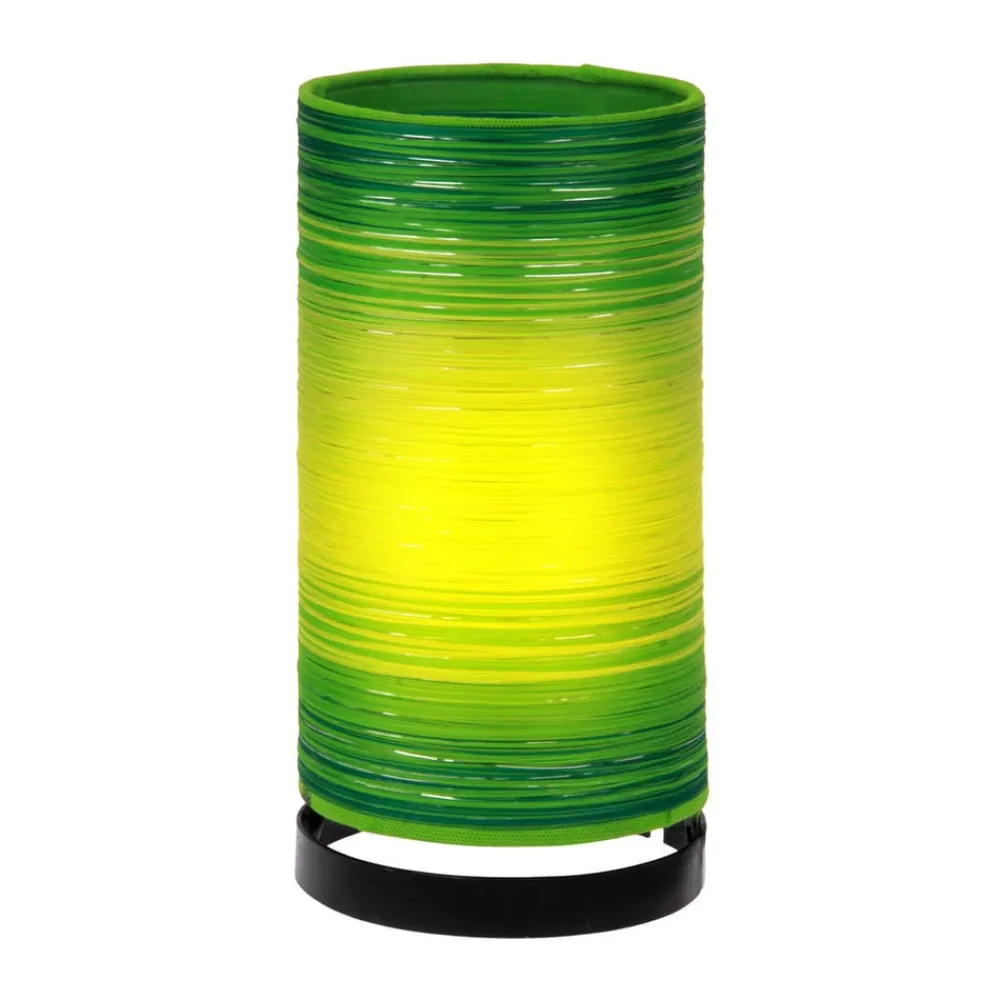 Woru Julie bordlampe med trådomvikling, grøn