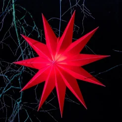 Jumbo stjerne, udendørs, 11 takker, Ø 100 cm, rød^STERNTALER Online
