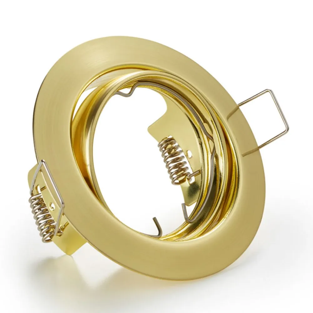 Trio Lighting Jura indbygningslampe, rund, messing