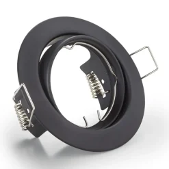 Jura indbygningslampe, rund, sort^Trio Lighting Outlet