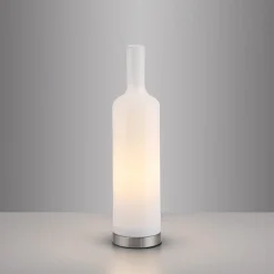 JUST LIGHT. bordlampe Bottle, opal hvid, glas, E14^JUST LIGHT. GmbH Online