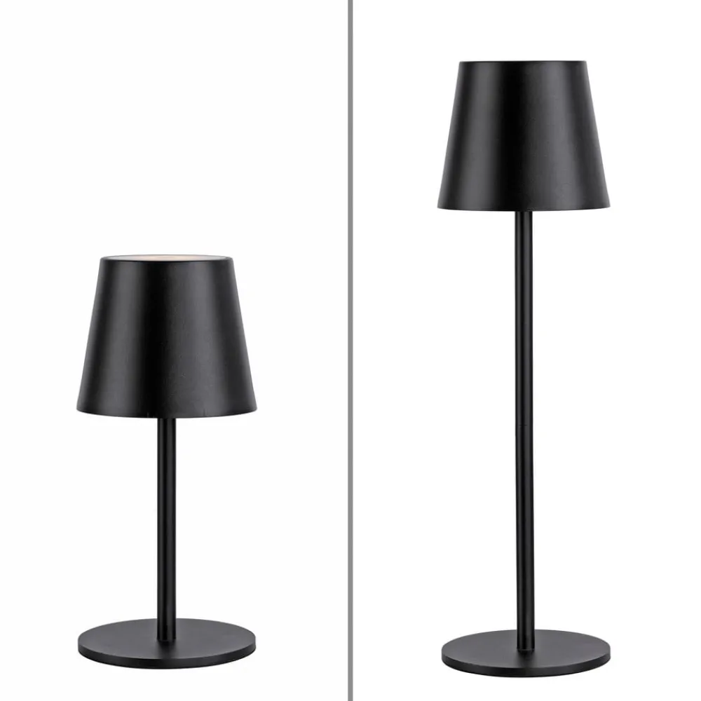 JUST LIGHT. GmbH Dekorationsbelysning>JUST LIGHT. Euria LED-bordlampe, sort, jern IP54