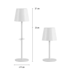 JUST LIGHT. GmbH JUST LIGHT. Euria LED-bordlampe, hvid, jern, IP54