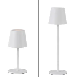 JUST LIGHT. GmbH JUST LIGHT. Euria LED-bordlampe, hvid, jern, IP54