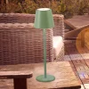 JUST LIGHT. GmbH Dekorationsbelysning|Terrassebelysning>JUST LIGHT. Euria LED-bordlampe, grøn, jern, IP54