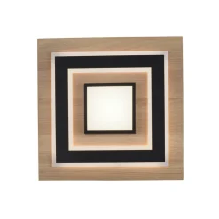 JUST LIGHT. LED loftlampe Tola, kantet, 2 lyskilder, træ, 3000 K^JUST LIGHT. GmbH Hot