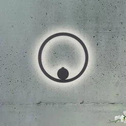 JUST LIGHT. GmbH JUST LIGHT. LED-batteridrevet væglampe Archie, sort, 3.000 K