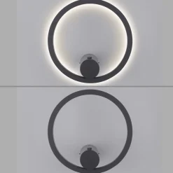 JUST LIGHT. GmbH JUST LIGHT. LED-batteridrevet væglampe Archie, sort, 3.000 K