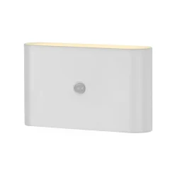 JUST LIGHT. GmbH JUST LIGHT. LED-batteridrevet væglampe Ziddy, hvid, sensor 3.000 K