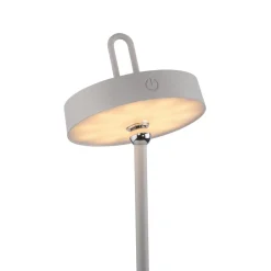 JUST LIGHT. GmbH JUST LIGHT. LED-bordlampe Amag grå-beige jern IP44