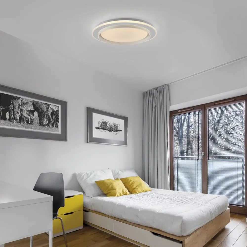 JUST LIGHT. GmbH Arbejdsrum/Kontor|Loftlamper>JUST LIGHT. LED-loftslampe Lago Ø 49,3 cm CCT fjernbetjening