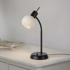 JUST LIGHT. Loki bordlampe, sort, jern, glas^JUST LIGHT. GmbH Outlet