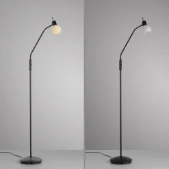 JUST LIGHT. GmbH JUST LIGHT. Loki gulvlampe, sort, jern, glas