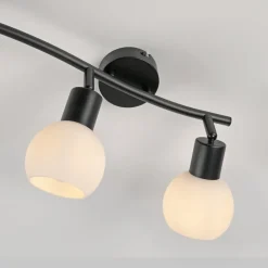 JUST LIGHT. GmbH JUST LIGHT. Loki loftlampe, 3 lyskilder, lang, sort, jern