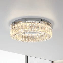 JUST LYS. Kulunka loftlampe, jern, krystalglas^JUST LIGHT. GmbH Outlet