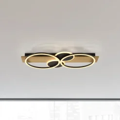 JUST LYS. Trooper loftlampe, jern, træ^JUST LIGHT. GmbH New