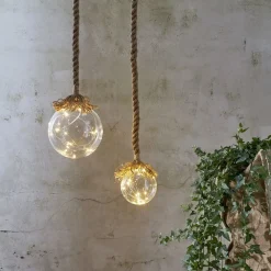 STAR TRADING Jutta LED-dekorationslampe, glaskugle, Ø 10 cm