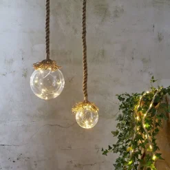 STAR TRADING Jutta LED-dekorationslampe, glaskugle, Ø 10 cm