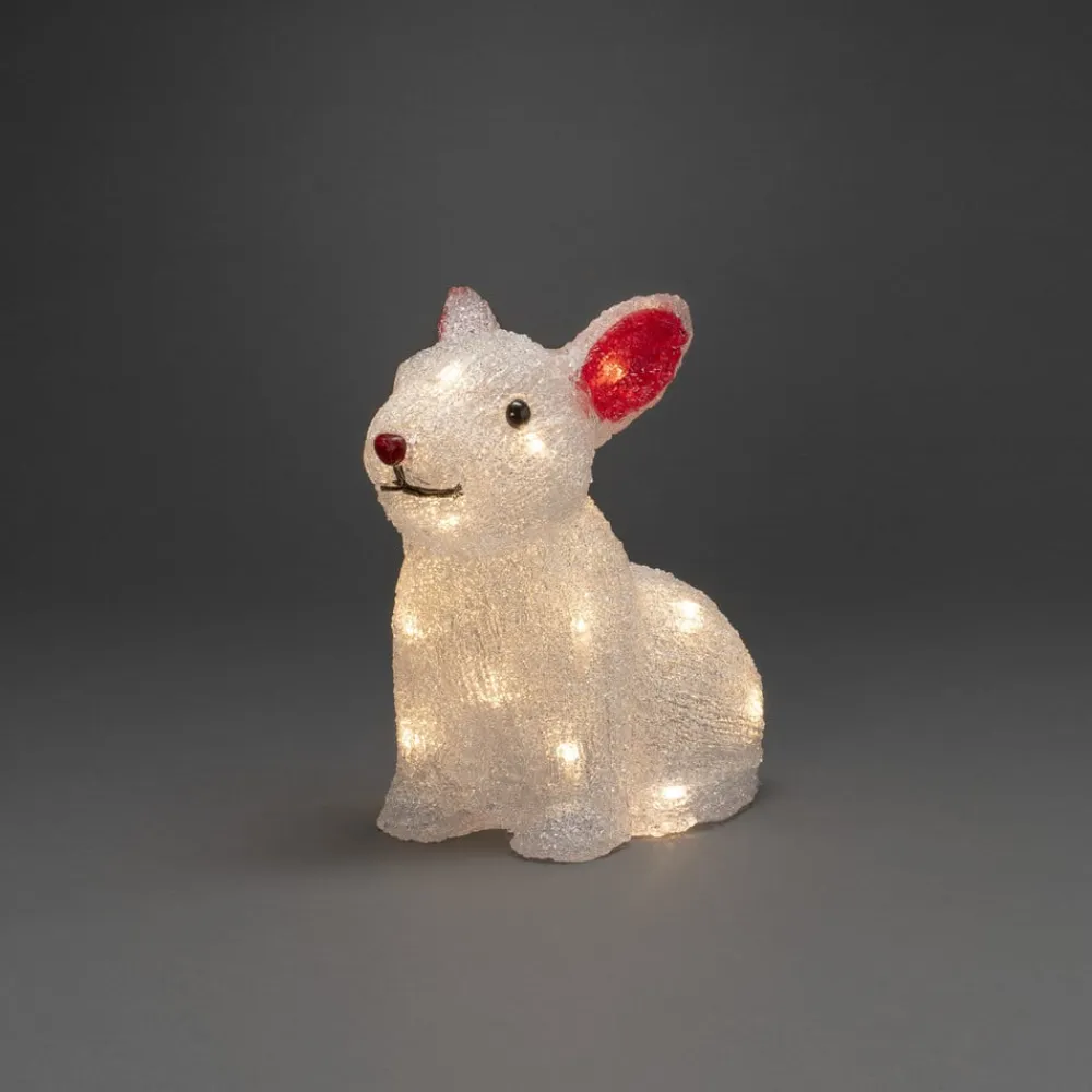 Kanin LED-lysfigur, batteridrevet^Konstsmide Season