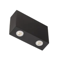 Kantet udendørs væglampe Henor med 4 LED^Lucande Clearance