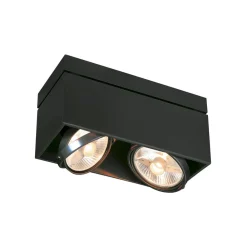 Kardamod loftlampe, sort, stål, længde 31,5 cm, 2 lyskilder.^SLV Discount