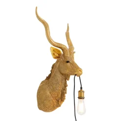 Animal Goat væglampe med stik, guld^KARE Best