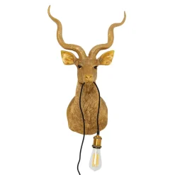 Animal Goat væglampe med stik, guld^KARE Best