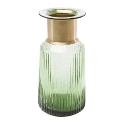 KARE Barfly-vase, grøn, glas, højde 30 cm, mundblæst