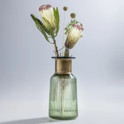 KARE Barfly-vase, grøn, glas, højde 30 cm, mundblæst