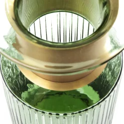 KARE Barfly-vase, grøn, glas, højde 30 cm, mundblæst