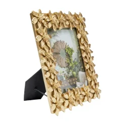 KARE billedramme Flower, 13 x 18 cm, polyresin, guldfarvet