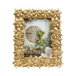 KARE billedramme Flower, 13 x 18 cm, polyresin, guldfarvet