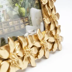 KARE billedramme Flower, 13 x 18 cm, polyresin, guldfarvet