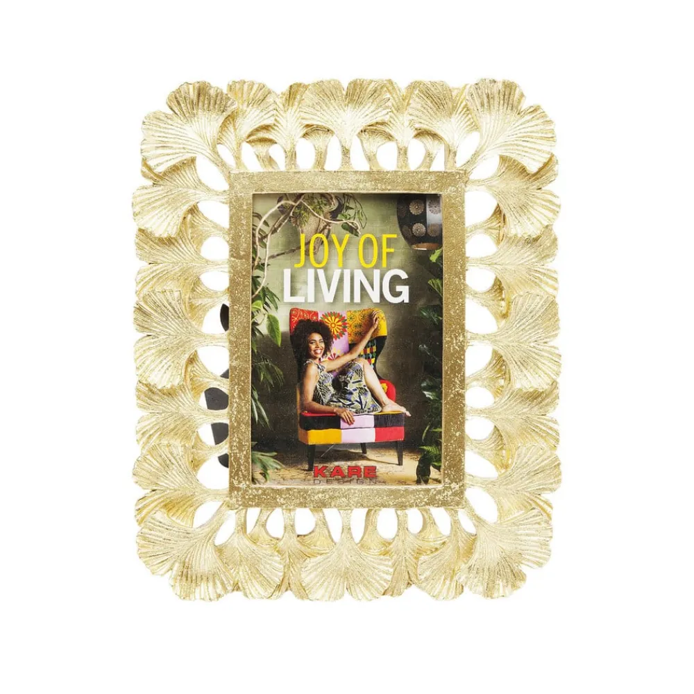KARE billedramme Ginkgo, 10 x 15 cm, polyresin, guldfarvet
