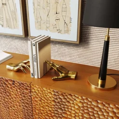 bogstøtte Holding Fingers, guldfarvet, sæt med 2 stk^KARE New