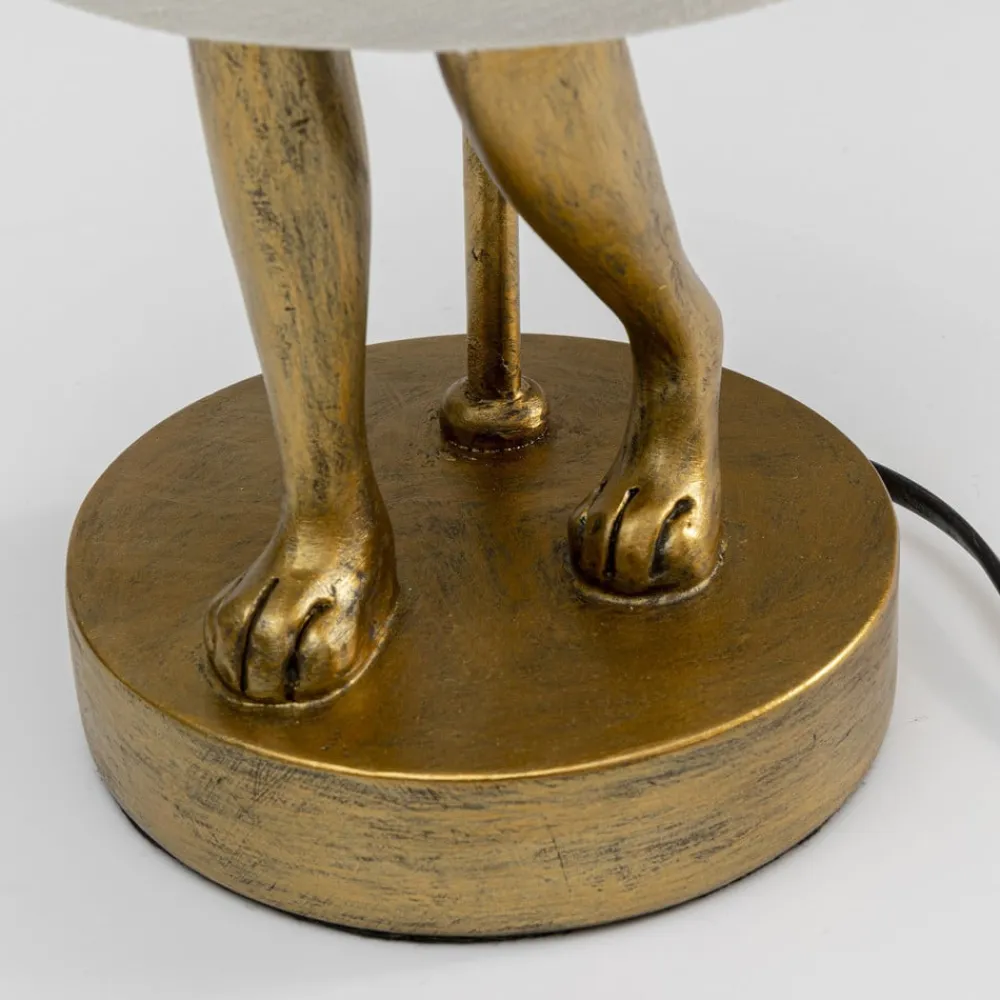 KARE bordlampe Animal Rabbit, guld/hvid, højde 50 cm
