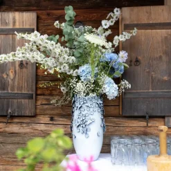 Butterflies-vase, lyseblå, højde 50 cm, stentøj^KARE Hot