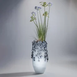 Butterflies-vase, lyseblå, højde 50 cm, stentøj^KARE Hot